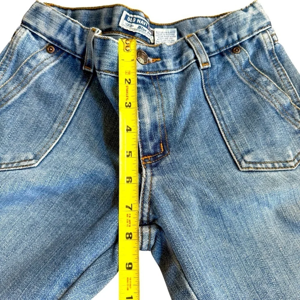 Y2K Old Navy Blue Denim Jeans Boot Cut Flare Girls Size 8 1/2